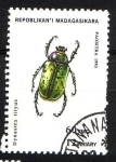 Sellos de Africa - Madagascar -  Escarabajo