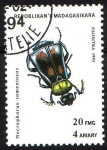Sellos de Africa - Madagascar -  Escarabajo