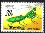 Sellos de Asia - Corea del norte -  Mantis