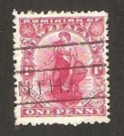 Stamps New Zealand -  figura alegórica