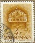Stamps Hungary -  HUNGRIA Magyar Posta 1939 0600 Sello Corona de San Esteban Usado