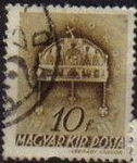 Sellos del Mundo : Europa : Hungr�a : Hungria 1939 Scott 542 Sello Corona de San Esteban usado Magyar Posta M-603 Ungarn Hungary Hongrie U