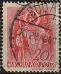 Stamps Hungary -  HUNGRIA Magyar Posta 1939 0605 Sello San Esteban Usado