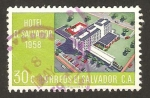 Stamps : America : El_Salvador :  hotel el salvador