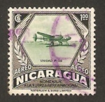 Sellos de America - Nicaragua -  homenaje a la fuerza aerea, avion unidad  p-38