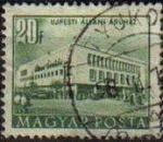 Stamps : Europe : Hungary :  Hungria 1953 Scott 1051 Sello Edificios Budapest Tiendas usado Magyar Posta M-1309 Ungarn Hungary