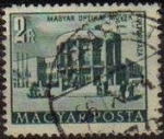 Stamps Hungary -  Hungria 1953 Scott 1056c Sello Edificios Budapest Casa de la Cultura Opticos usado Magyar Posta M-13