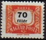Stamps : Europe : Hungary :  HUNGRIA Magyar Posta 1953 ScottJ224 Sello Numero Basicos usado