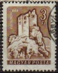 Stamps : Europe : Hungary :  Hungria 1960 Scott 1285 Sello Castillo Caesznek vert usado Magyar Posta M-1654 Ungarn Hungary Hongri