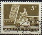 Stamps : Europe : Hungary :  Hungria 1964 Scott 1525 Sello Servicio Postal Carretilla elevadora hidráulica usado M-2013 Magyar Po