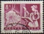 Stamps : Europe : Hungary :  Hungria 1964 Scott 1527 Sello Servicio Postal Telefono de marcacion automatica y Mapa de Budapest us