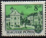 Sellos de Europa - Hungr�a -  HUNGRIA Magyar Posta 1974 3001 Sello Edificios Oficiales Iglesia y Ayuntamiento Vac usado Scott2333