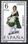 Stamps Spain -  Trajes típicos españoles. Lérida.(Lleida).