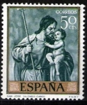 Stamps Spain -  Dia del sello. Alonso Cano. San José.