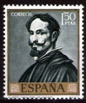 Stamps Spain -  Dia del sello. Alonso Cano pintado por Velázquez..
