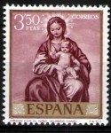 Stamps Spain -  Dia del sello. Alonso Cano.Virgen con el niño.