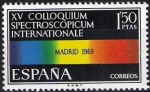 Stamps Spain -   XV Coloquium Electroscopicum Internationale. Madrid 1969.