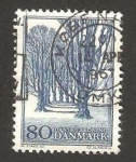 Stamps : Europe : Denmark :  paseo de arboles del castillo bregentved de holte