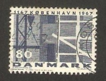 Stamps Denmark -  VIII centº de copenhague, trabajo de construccion