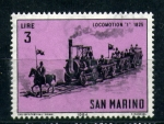 Sellos del Mundo : Europe : San_Marino : serie- Locomotoras de época- 1825