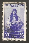 Stamps Romania -  Traje popular rumano