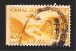 Stamps : America : Panama :  canal