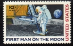 Sellos de America - Estados Unidos -  USA 1969: Apolo 11 primer hombre en la luna