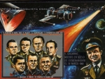 Sellos de Africa - Guinea Ecuatorial -  Guinea  1972: Heroes del espacio: Gagarin y astronautas fallecidos