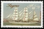 Sellos de Europa - Francia -  Barcos -  Navío escuela Sagres - Portugal