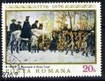 Sellos del Mundo : Europa : Rumania : 200 Anv.º de la proclamación de la independencia en EEUU. Washington en Valley Forge.