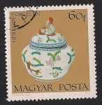 Stamps : Europe : Hungary :  Porcelanas