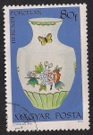 Stamps : Europe : Hungary :  Porcelanas