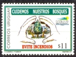 Stamps America - Uruguay -  CUIDEMOS NUESTROS BOSQUES