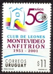 Sellos de America - Uruguay -  50 AÑOS CLUB DE LEONES