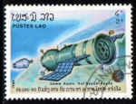 Sellos de Asia - Laos -  1985 10º Aniversario vuelo Apolo Soyuz: Soyuz 19