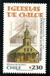Stamps : America : Chile :  Iglesias de Chiloe,(iglesia de Achao)