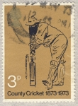 Stamps United Kingdom -  County Cricket 1873-1973