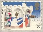 Stamps United Kingdom -  Christmas 1973  Good King Wenceslas