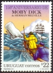 Stamps Uruguay -  150 ANIVERSARIO DE MOBY DICK