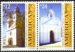 Stamps Uruguay -  CAPILLA Y CATEDRAL COLONIA URUGUAY