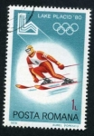 Stamps Romania -  Lake Placid '80