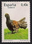 Stamps : Europe : Spain :  Flora y fauna - Urogallo