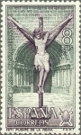 Sellos de Europa - Espa�a -  ESPAÑA 1971 2051 Sello Nuevo Año Santo Compostelano Crucifijo Sta. Mª de la Reina Navarra Yv1704