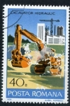 Stamps Romania -  Excabadora Hidraulica