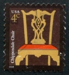 Stamps United States -  Silla Chippendale