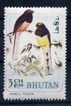 Stamps Asia - Bhutan -  serie- Pajaros