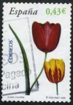 Stamps Spain -  Flora: Tulipán