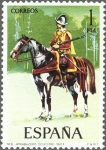 Stamps Spain -  ESPAÑA 1974 2167 Sello Nuevo Serie Uniformes Militares Arcabucero Ecuestre c/señal charnela