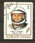 Sellos del Mundo : Asia : Emiratos_�rabes_Unidos : Astronautas.Virgil Grissom.