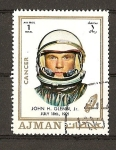 Stamps United Arab Emirates -  Astronautas.John Glenn.